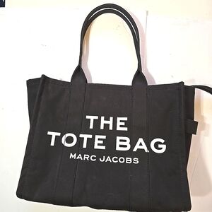 Marc Jacobs The Tote Bag Large Black Canvas